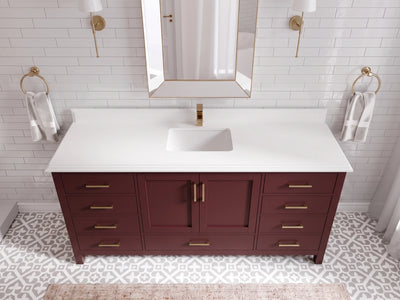 Malibu 72 in. W x 22 in. D Single Sink Bathroom Vanity