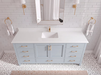 Malibu 72 in. W x 22 in. D Single Sink Bathroom Vanity