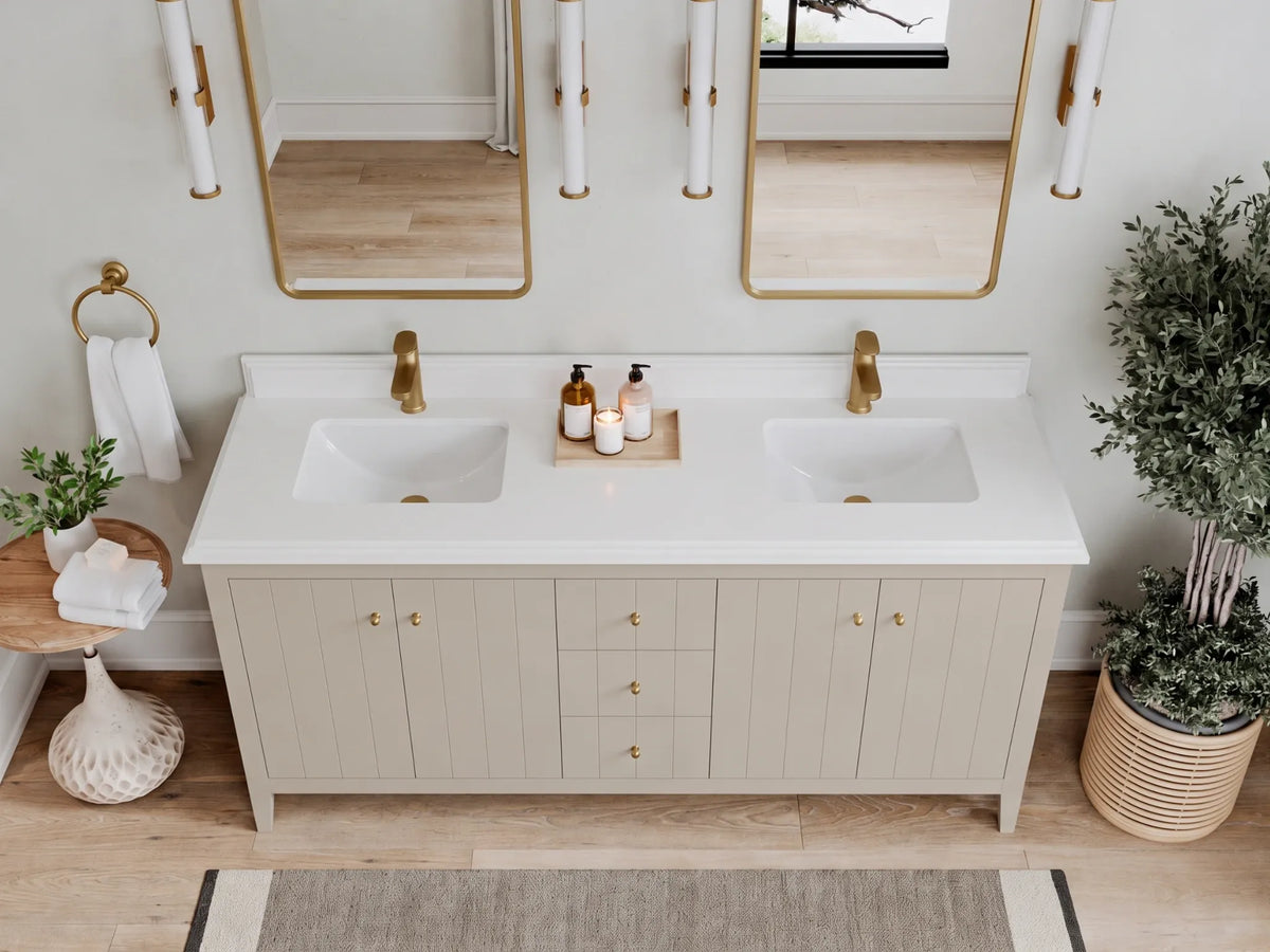 Atlanta 72 in. W x 22 in. D Double Sink Bathroom Vanity