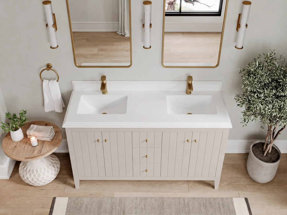 Atlanta 60 in. W x 22 in. D Double Sink Bathroom Vanity