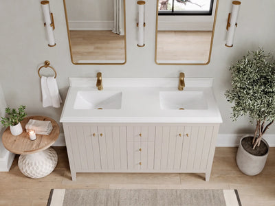 Atlanta 60 in. W x 22 in. D Double Sink Bathroom Vanity