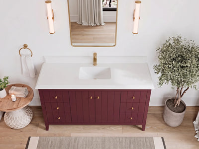 Atlanta 60 in. W x 22 in. D Single Sink Bathroom Vanity
