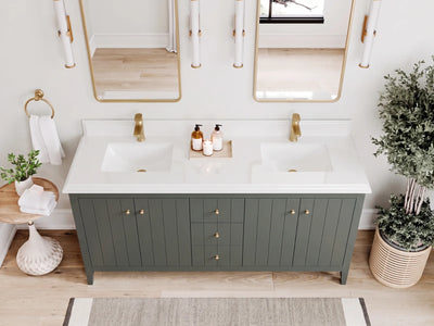 Atlanta 72 in. W x 22 in. D Double Sink Bathroom Vanity