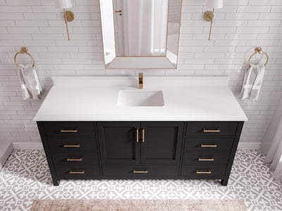 Malibu 72 in. W x 22 in. D Single Sink Bathroom Vanity