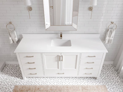 Malibu 72 in. W x 22 in. D Single Sink Bathroom Vanity