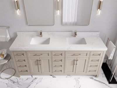 Cambridge 80 in. W x 22 in. D Double Sink Bathroom Vanity