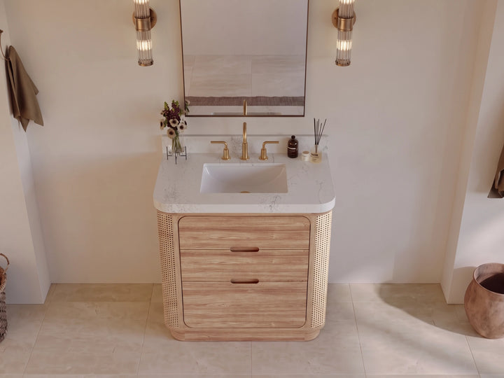 Ventura Teak 36 in. W x 22 in. D Center Sink Bathroom Vanity - photo 4