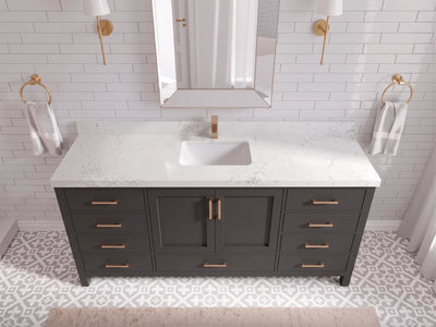 Malibu 72 in. W x 22 in. D Single Sink Bathroom Vanity