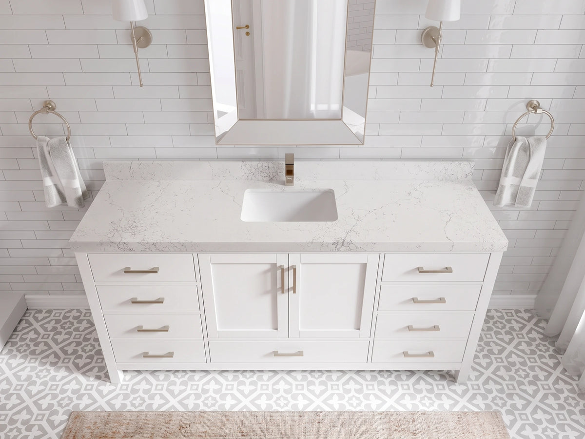 Malibu 72 in. W x 22 in. D Single Sink Bathroom Vanity