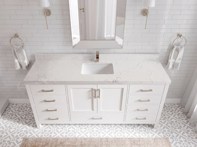 Malibu 72 in. W x 22 in. D Single Sink Bathroom Vanity