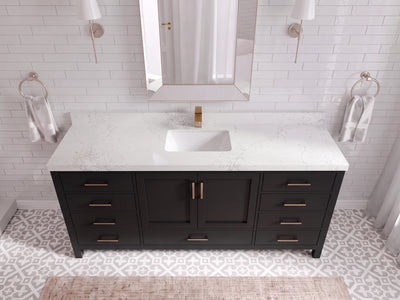 Malibu 72 in. W x 22 in. D Single Sink Bathroom Vanity