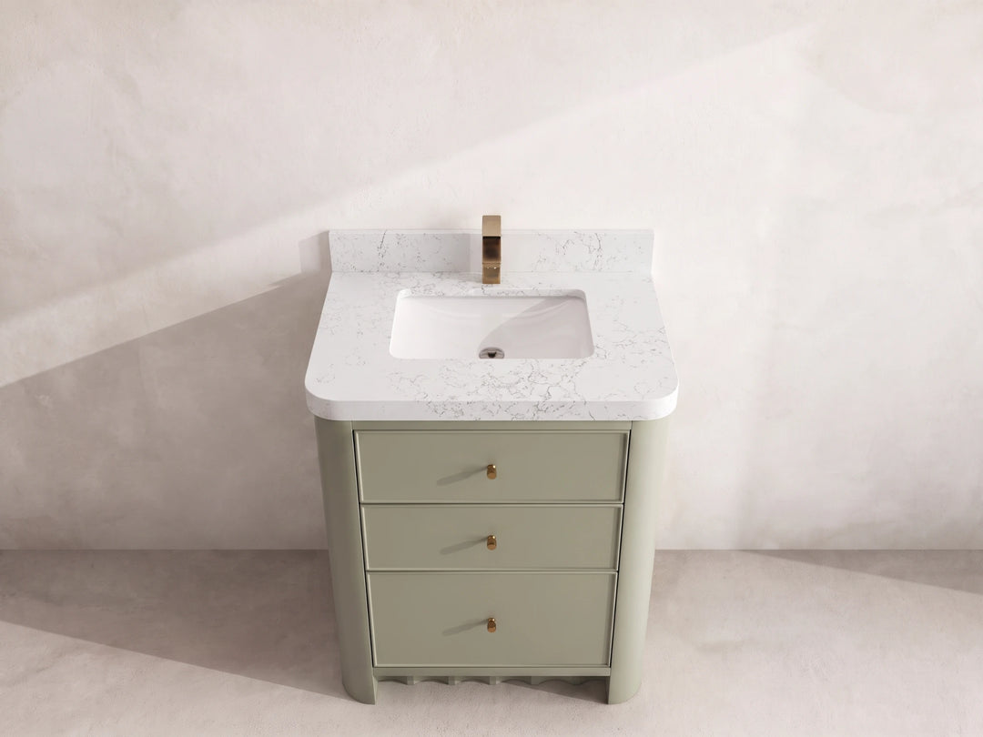 Orlando 30 in. W x 22 in. D Single Sink Bathroom Vanity | 
              
                Evergreen
                
                  
             - ORL_EGN_CA_LZ_30 - photo №13