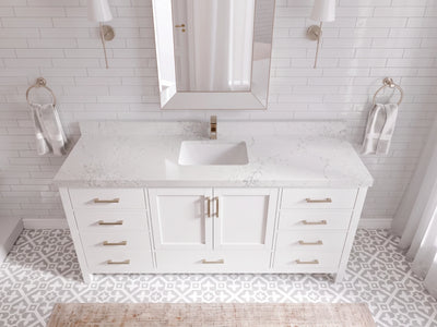Malibu 72 in. W x 22 in. D Single Sink Bathroom Vanity