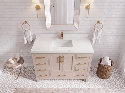 Malibu 48 in. W x 22 in. D Single Sink Bathroom Vanity