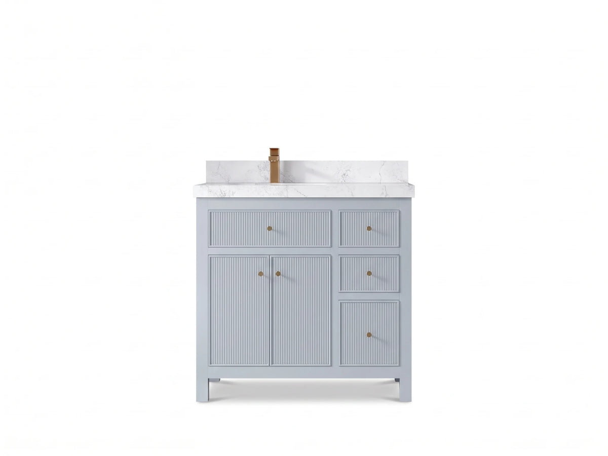 Sonoma 36 in. W x 22 in. D Left Offset Sink Bathroom Vanity