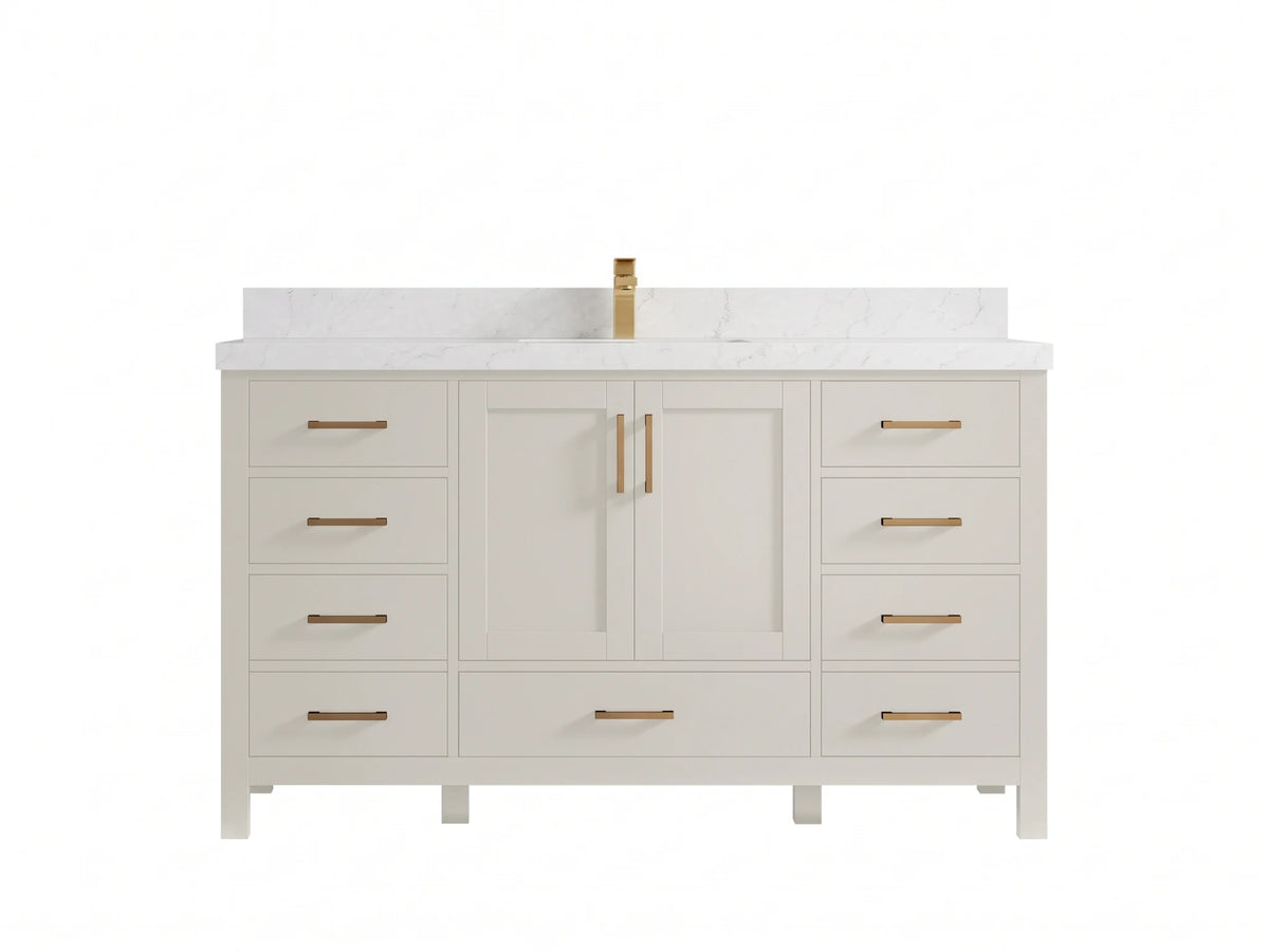 Malibu 60 in. W x 22 in. D Single Sink Bathroom Vanity