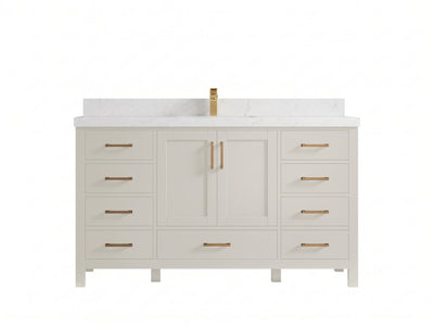Malibu 60 in. W x 22 in. D Single Sink Bathroom Vanity