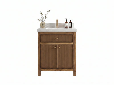 Sonoma Teak Wood 30 in. W x 22 in. D Single Sink Bathroom Vanity