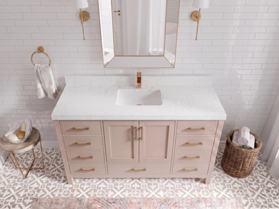 Malibu 60 in. W x 22 in. D Single Sink Bathroom Vanity