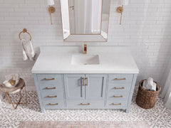 Malibu 60 in. W x 22 in. D Single Sink Bathroom Vanity - photo 11