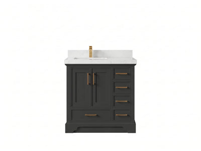 Charlotte 36 in. W x 22 in. D Left Offset Sink Bathroom Vanity