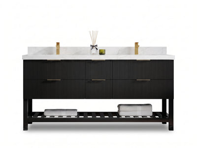 Catalina 72 in. W x 22 in. D Double Sink Bathroom Vanity