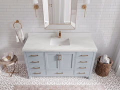 Malibu 60 in. W x 22 in. D Single Sink Bathroom Vanity - photo 12