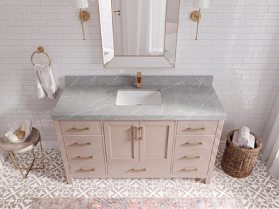 Malibu 60 in. W x 22 in. D Single Sink Bathroom Vanity