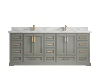 Boston 84 in. W x 22 in. D Double Sink Bathroom Vanity