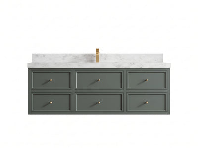 Roswell Floating 60 in. W x 22 in. D Single Sink Bathroom Vanity