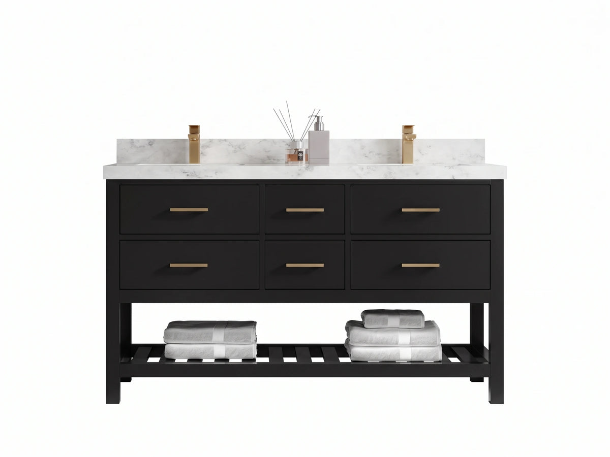 Parker 60 in. W x 22 in. D Double Sink Bathroom Vanity