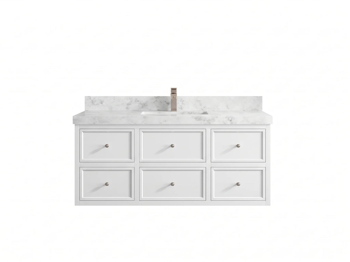 Roswell Floating 48 in. W x 22 in. D Single Sink Bathroom Vanity