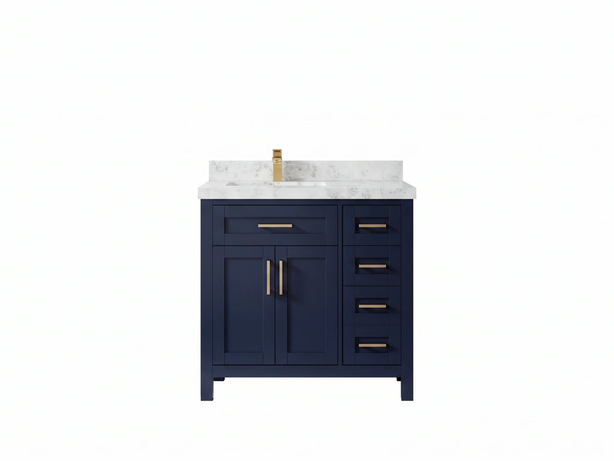 Cambridge 36 in. W x 22 in. D Left Offset Sink Bathroom Vanity