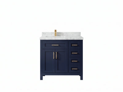 Cambridge 36 in. W x 22 in. D Left Offset Sink Bathroom Vanity