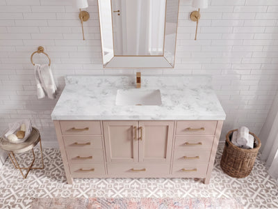 Malibu 60 in. W x 22 in. D Single Sink Bathroom Vanity