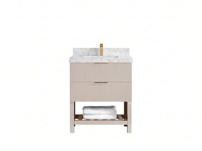 Catalina 30 in W x 22 in D Free Standing Reeded Single Sink Bathroom Vanity