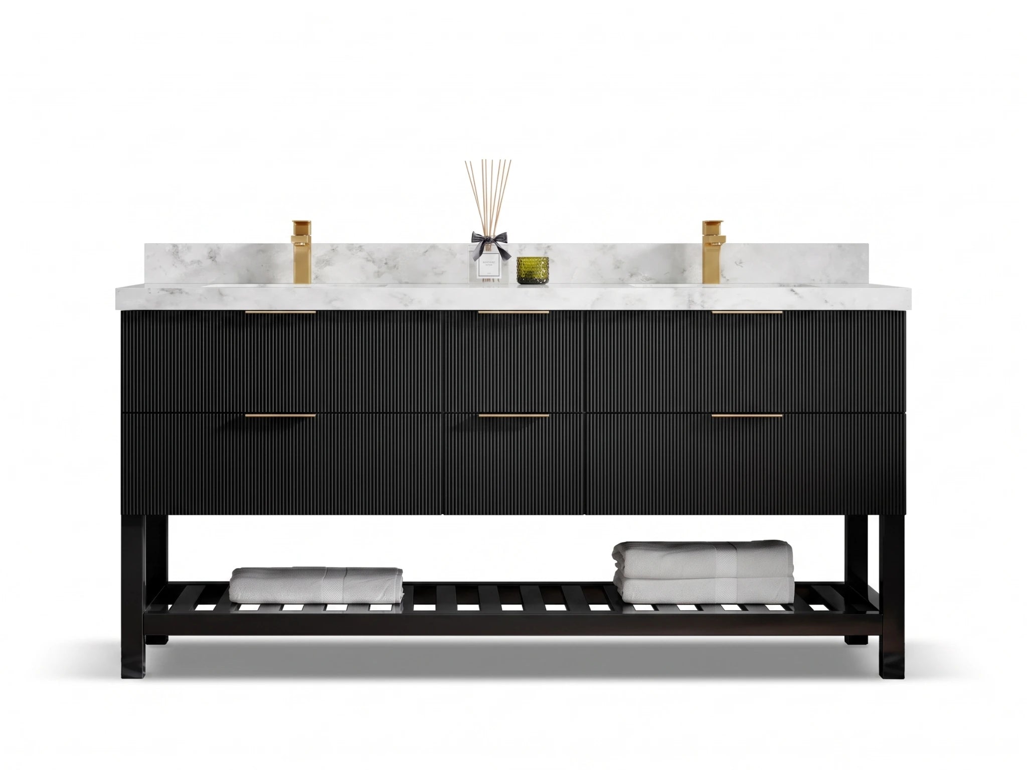 Catalina 72 in. W x 22 in. D Double Sink Bathroom Vanity