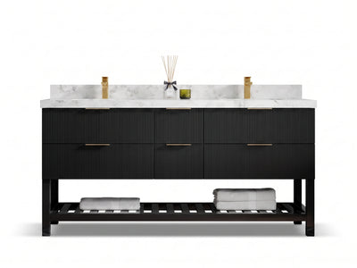 Catalina 72 in. W x 22 in. D Double Sink Bathroom Vanity