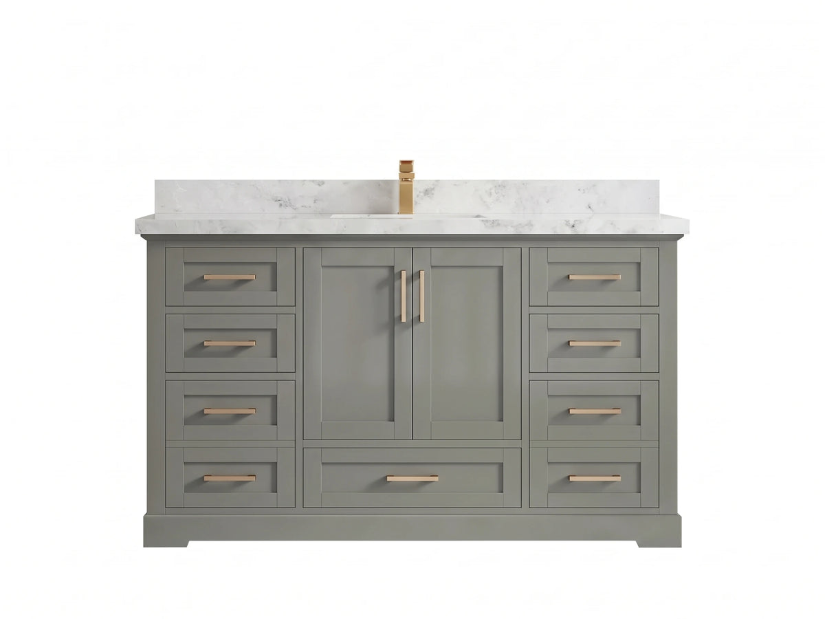 Boston 60 in. W x 22 in. D Single Sink Bathroom Vanity