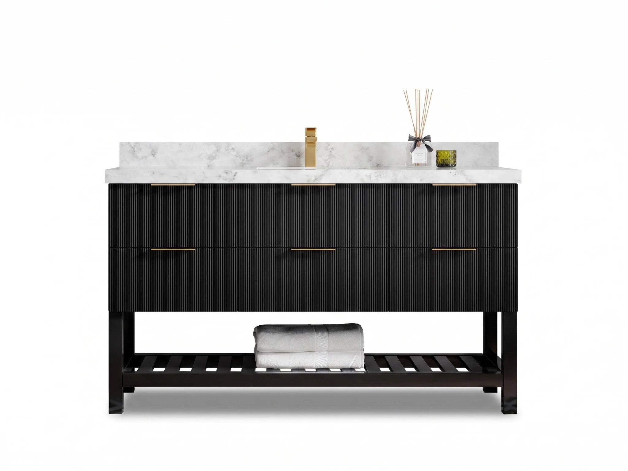 Catalina 60 in. W x 22 in. D Single Sink Bathroom Vanity