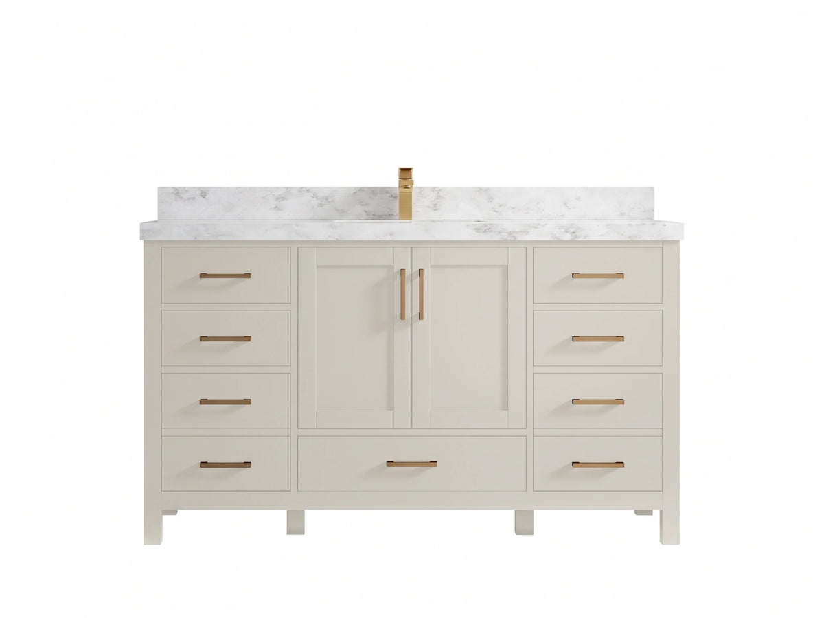 Malibu 60 in. W x 22 in. D Single Sink Bathroom Vanity