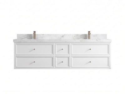 Roswell Floating 72 in. W x 22 in. D Double Sink Bathroom Vanity