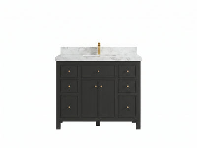 Sonoma 42 in W x 22 in D Free Standing Reeded Single Sink Bathroom Vanity