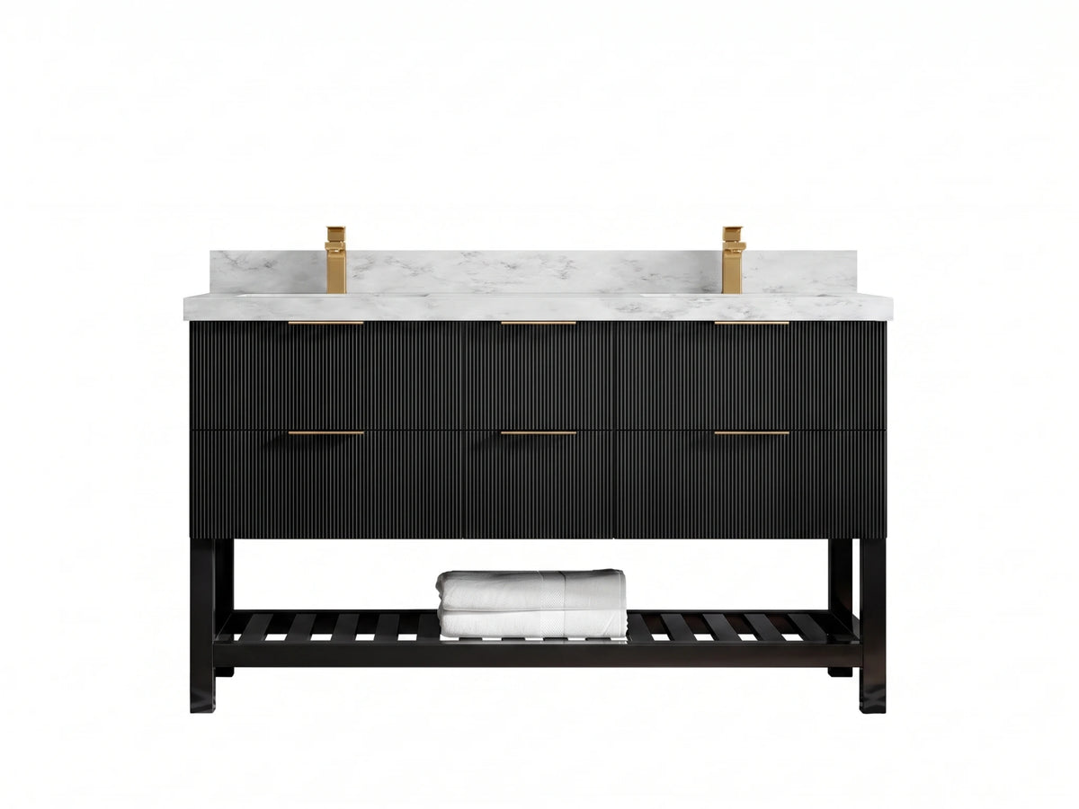 Catalina 60 in. W x 22 in. D Double Sink Bathroom Vanity
