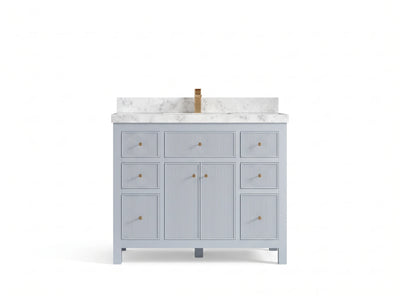 Sonoma 42 in W x 22 in D Free Standing Reeded Single Sink Bathroom Vanity