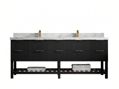 Catalina 84 in. W x 22 in. D Double Sink Bathroom Vanity
