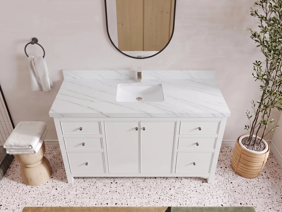 Chicago 60 in. W x 22 in. D Single Sink Bathroom Vanity