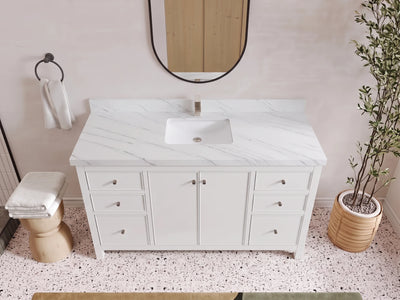 Chicago 60 in. W x 22 in. D Single Sink Bathroom Vanity