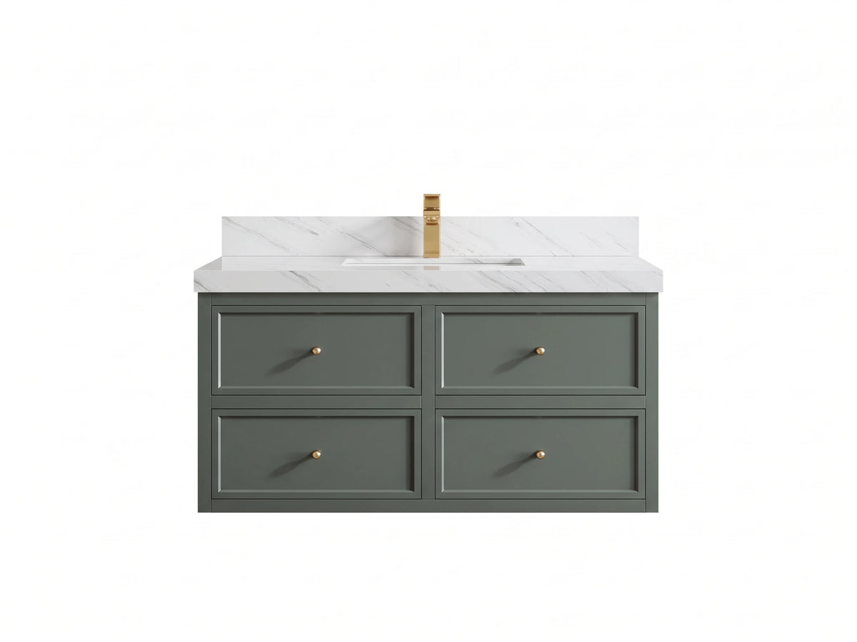 Roswell Floating 42 in. W x 22 in. D Single Sink Bathroom Vanity