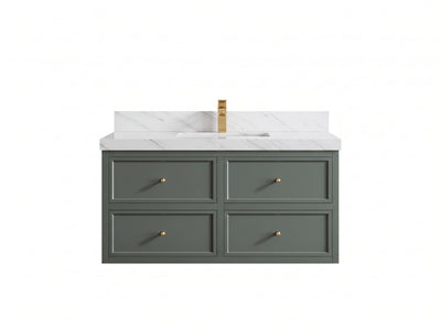 Roswell Floating 42 in. W x 22 in. D Single Sink Bathroom Vanity